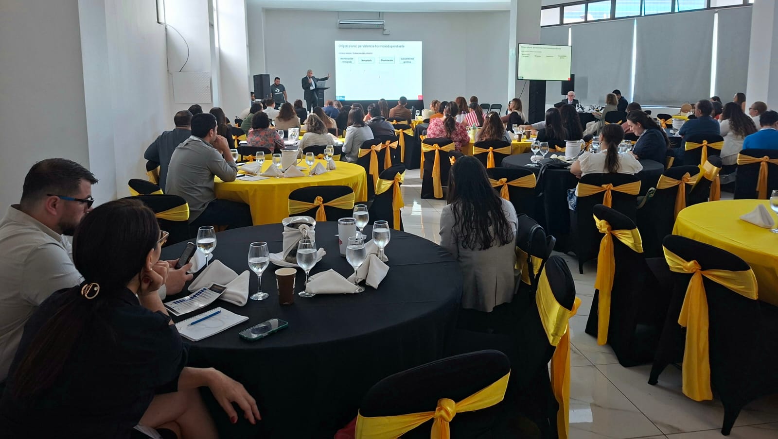 Ponencia durante el simposio de endometriosis